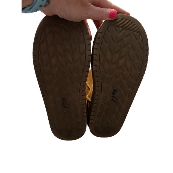 Koolaburra By UGG‎ Boots Youth 4 Short Shearling Winter 1019374 Brown Leather - Picture 9 of 11